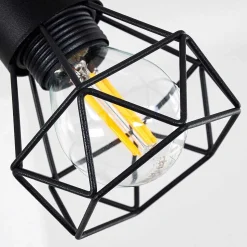 Plafonnier Baripada Noir, 4 Lumieres