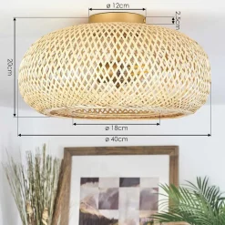 Plafonnier Bauro Ecru, 2 Lumieres