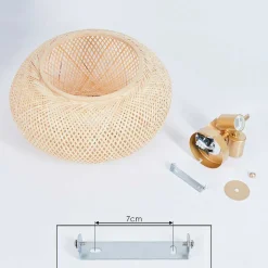 Plafonnier Bauro Laiton, 3 Lumieres