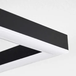 Plafonnier Bealo Led Brun, Couleur Bois, 1 Lumiere