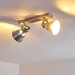 Plafonnier Berkeley Or, Blanc, 2 Lumieres