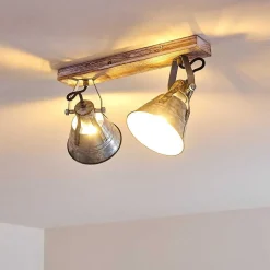 Plafonnier Berkeley Or, Blanc, 2 Lumieres