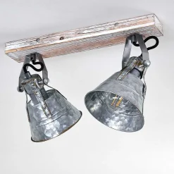 Plafonnier Berkeley Or, Blanc, 2 Lumieres