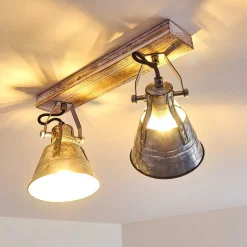 Plafonnier Berkeley Or, Blanc, 2 Lumieres