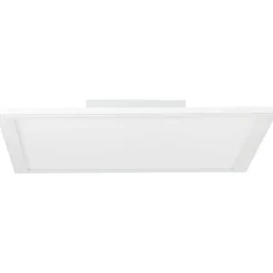 Plafonnier Brilliant Atira Led Blanc, 1 Lumiere, Telecommandes, Changeur De Couleurs