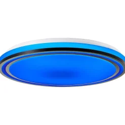 Plafonnier Brilliant Cloe Led Blanc, 1 Lumiere, Telecommandes