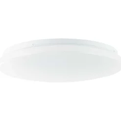 Plafonnier Brilliant Heddy Led Blanc, 1 Lumiere, Telecommandes, Changeur De Couleurs