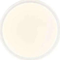 Plafonnier Brilliant Leanna Led Blanc, 1 Lumiere, Telecommandes, Changeur De Couleurs