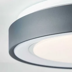 Plafonnier Brilliant-Leuchten Tessy Led Noir, 1 Lumiere, Telecommandes, Changeur De Couleurs