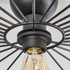 Plafonnier Cacor Noir, 1 Lumiere