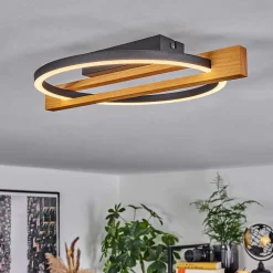 Plafonnier Carcano Led Ecru, Noir, 1 Lumiere