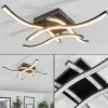 Plafonnier Casais Led Noir, 4 Lumieres