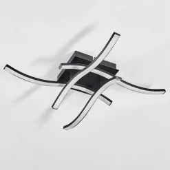 Plafonnier Casais Led Noir, 4 Lumieres