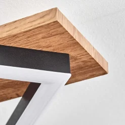 Plafonnier Cascada Brun, Couleur Bois, Noir, 1 Lumiere