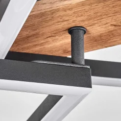 Plafonnier Cascada Brun, Couleur Bois, Noir, 1 Lumiere