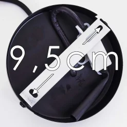 Plafonnier Castries Noir, 1 Lumiere