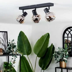 Plafonnier Cevio Noir, 3 Lumieres