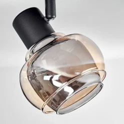 Plafonnier Cevio Noir, 3 Lumieres