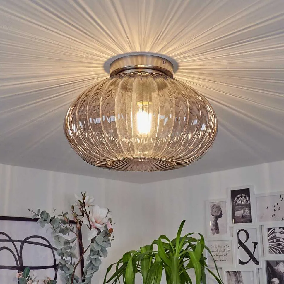 Plafonnier Chapal Nickel Mat, 1 Lumiere