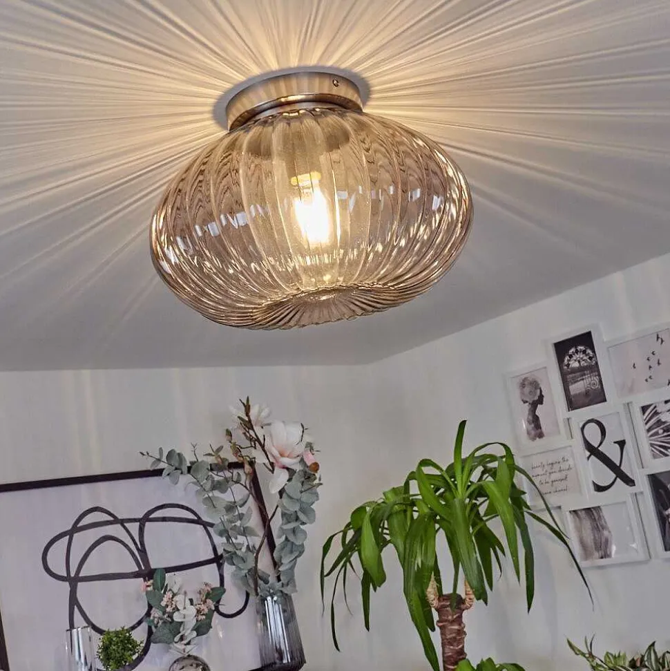 Plafonnier Chapal Nickel Mat, 1 Lumiere