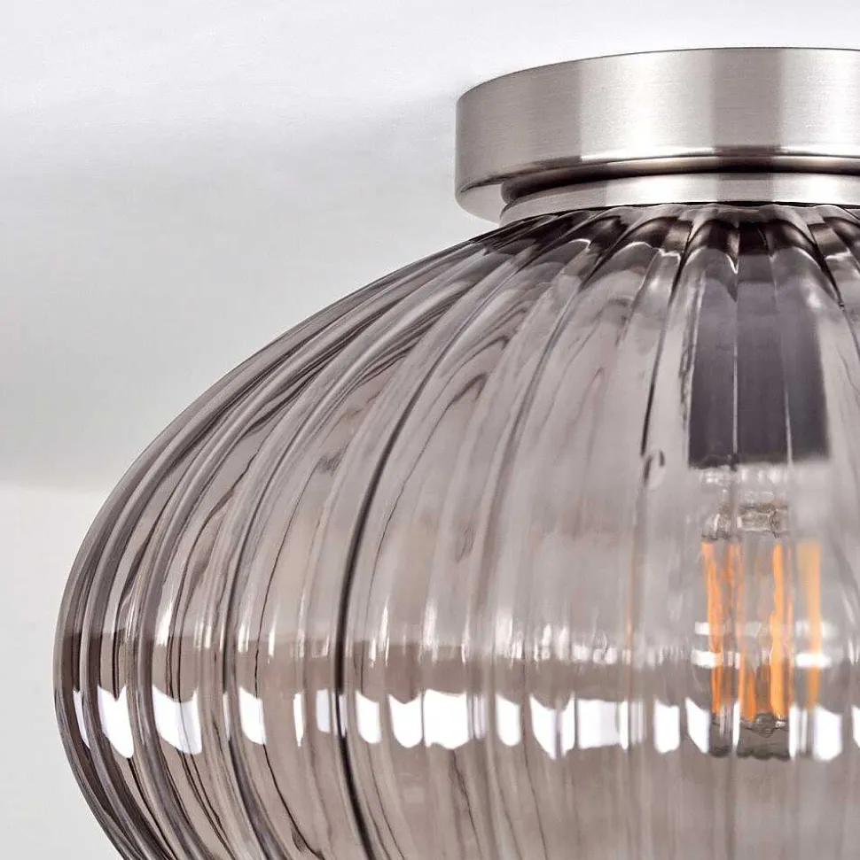 Plafonnier Chapal Nickel Mat, 1 Lumiere