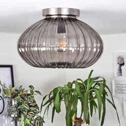 Plafonnier Chapal Nickel Mat, 1 Lumiere