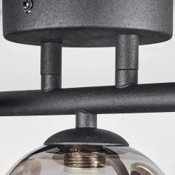 Plafonnier Chariton Led Noir, 3 Lumieres