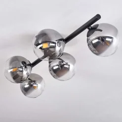 Plafonnier Chehalis Clair, Fume, 5 Lumieres