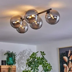 Plafonnier Chehalis Fume, 5 Lumieres