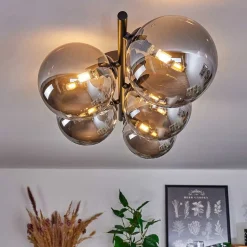 Plafonnier Chehalis Fume, 5 Lumieres