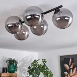 Plafonnier Chehalis Fume, 5 Lumieres