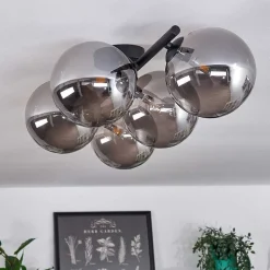 Plafonnier Chehalis Fume, 5 Lumieres