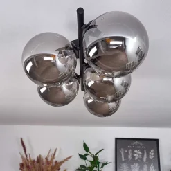 Plafonnier Chehalis Fume, 5 Lumieres