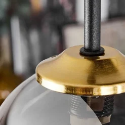 Plafonnier Chehalis Laiton, Noir, 5 Lumieres