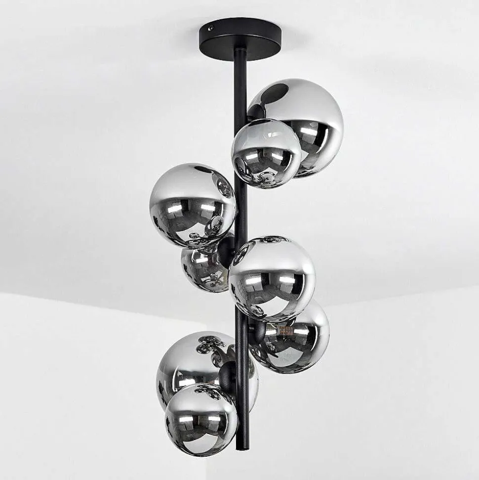 Plafonnier Chehalis Noir, 8 Lumieres