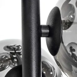 Plafonnier Chehalis Noir, 8 Lumieres