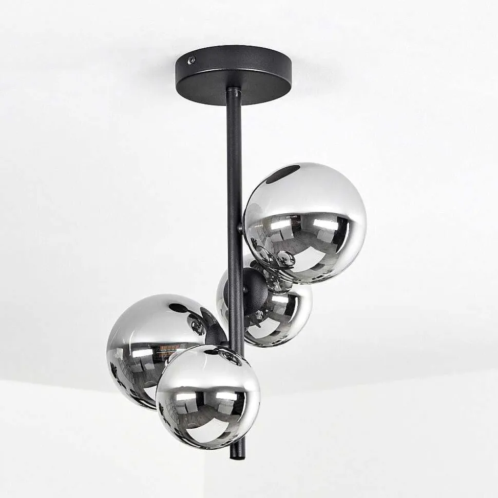 Plafonnier Chehalis Noir, 4 Lumieres