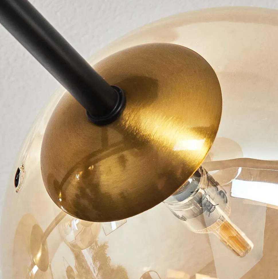 Plafonnier Chehalis Or, Noir, 6 Lumieres