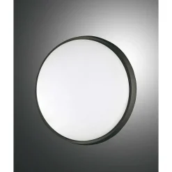 Plafonnier D'Exterieur Fabas Luce Olly Led Noir, 1 Lumiere