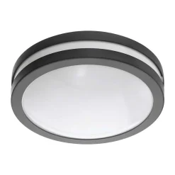 Plafonnier Eglo Connect Locana Led Anthracite, 1 Lumiere