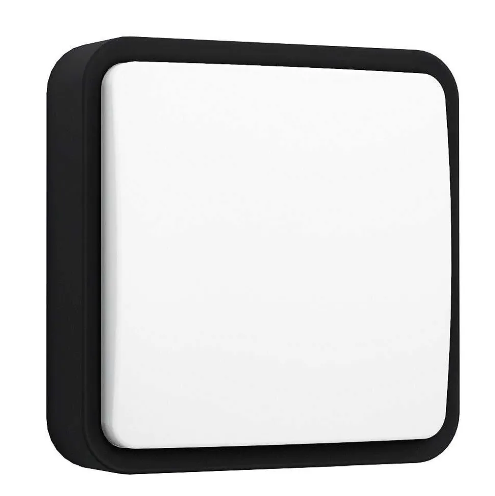 Plafonnier Eglo Connect Piove Led Noir, 1 Lumiere