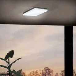 Plafonnier Eglo Sonella Led Anthracite, 1 Lumiere