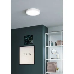 Plafonnier Eglo-Leuchten Fueva-Z Led Blanc, 1 Lumiere