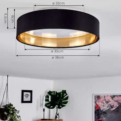 Plafonnier Elsa Led Blanc, 1 Lumiere