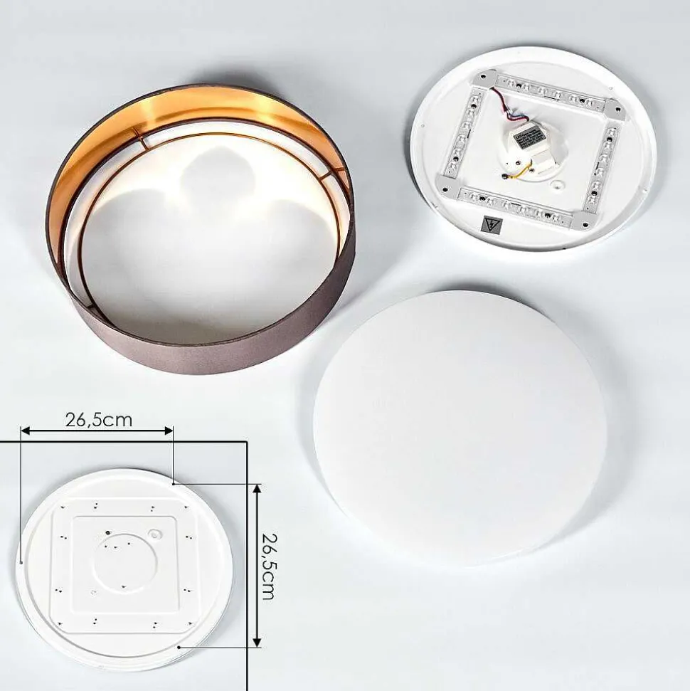 Plafonnier Elsa Led Blanc, 1 Lumiere