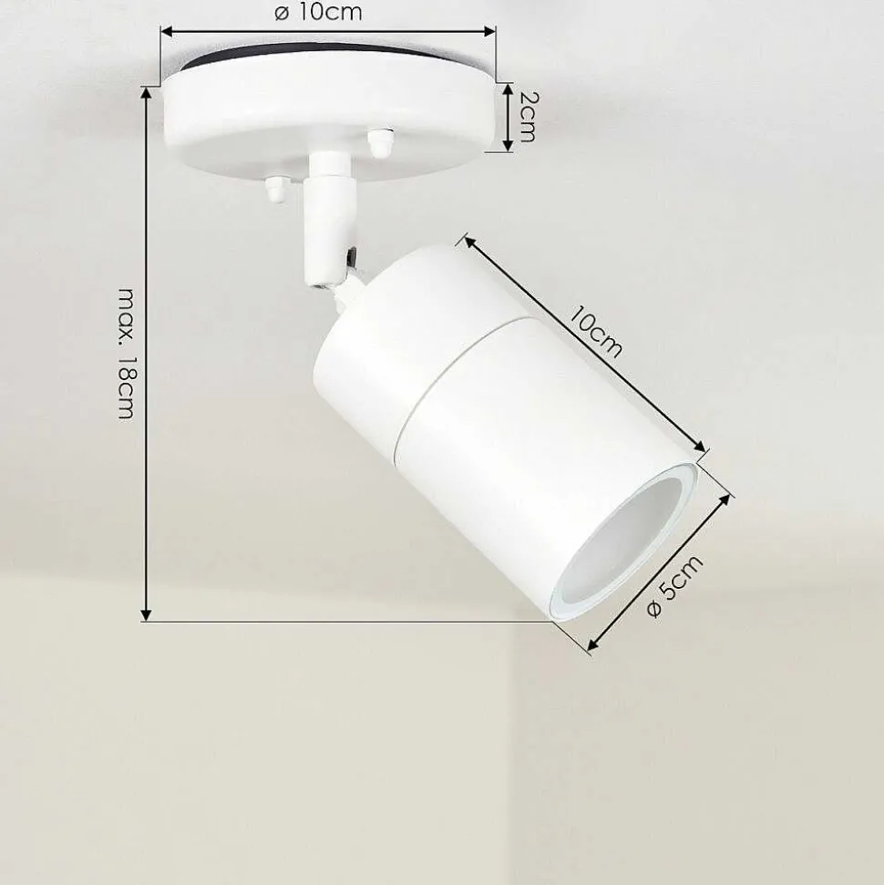 Plafonnier Exterieur Aketohoin Led Blanc, 1 Lumiere