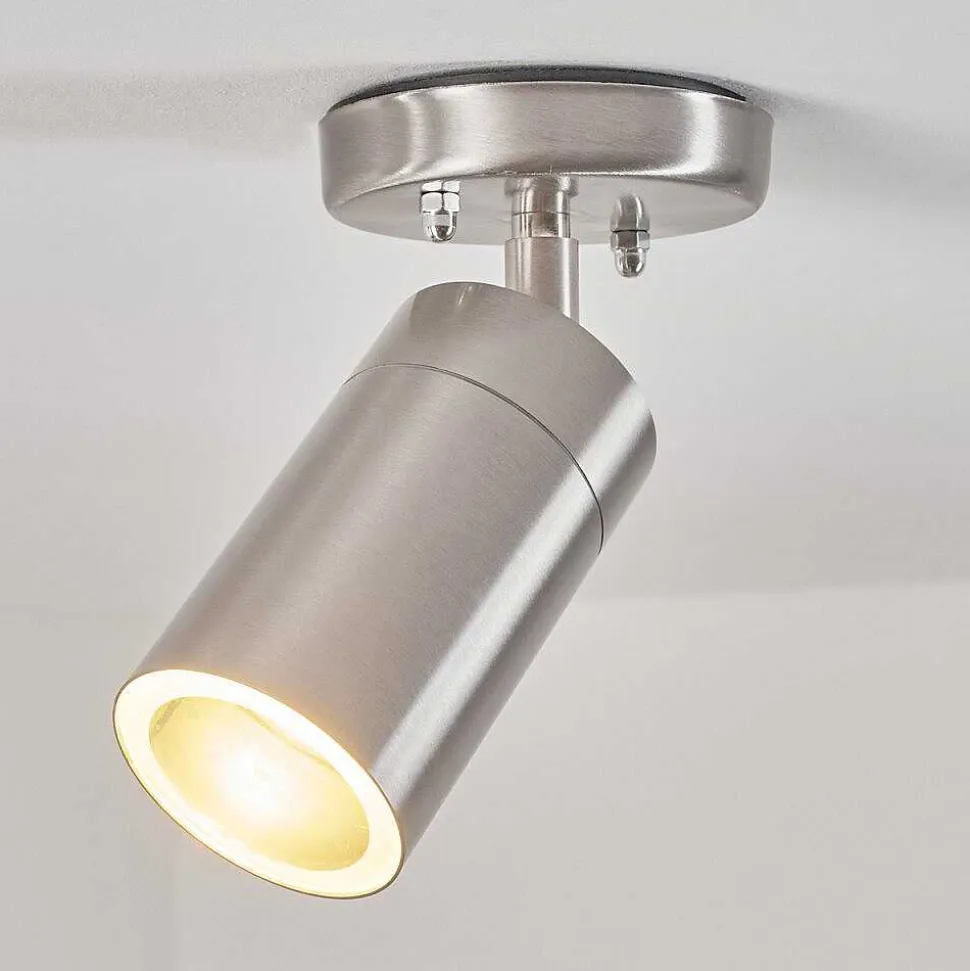 Plafonnier Exterieur Bessiebelle Acier Inoxydable, Blanc, 1 Lumiere