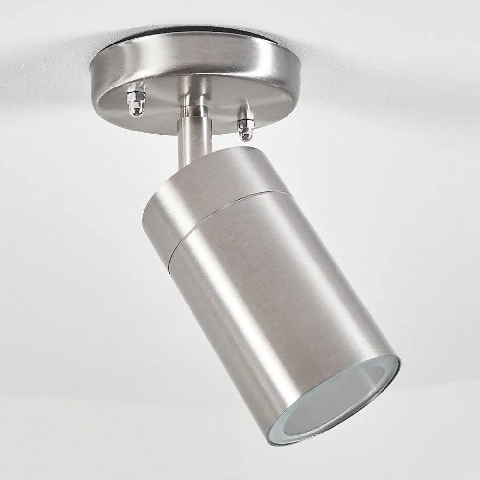 Plafonnier Exterieur Bessiebelle Acier Inoxydable, Blanc, 1 Lumiere