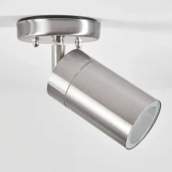 Plafonnier Exterieur Bessiebelle Acier Inoxydable, Blanc, 1 Lumiere