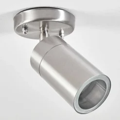 Plafonnier Exterieur Bessiebelle Acier Inoxydable, Blanc, 1 Lumiere